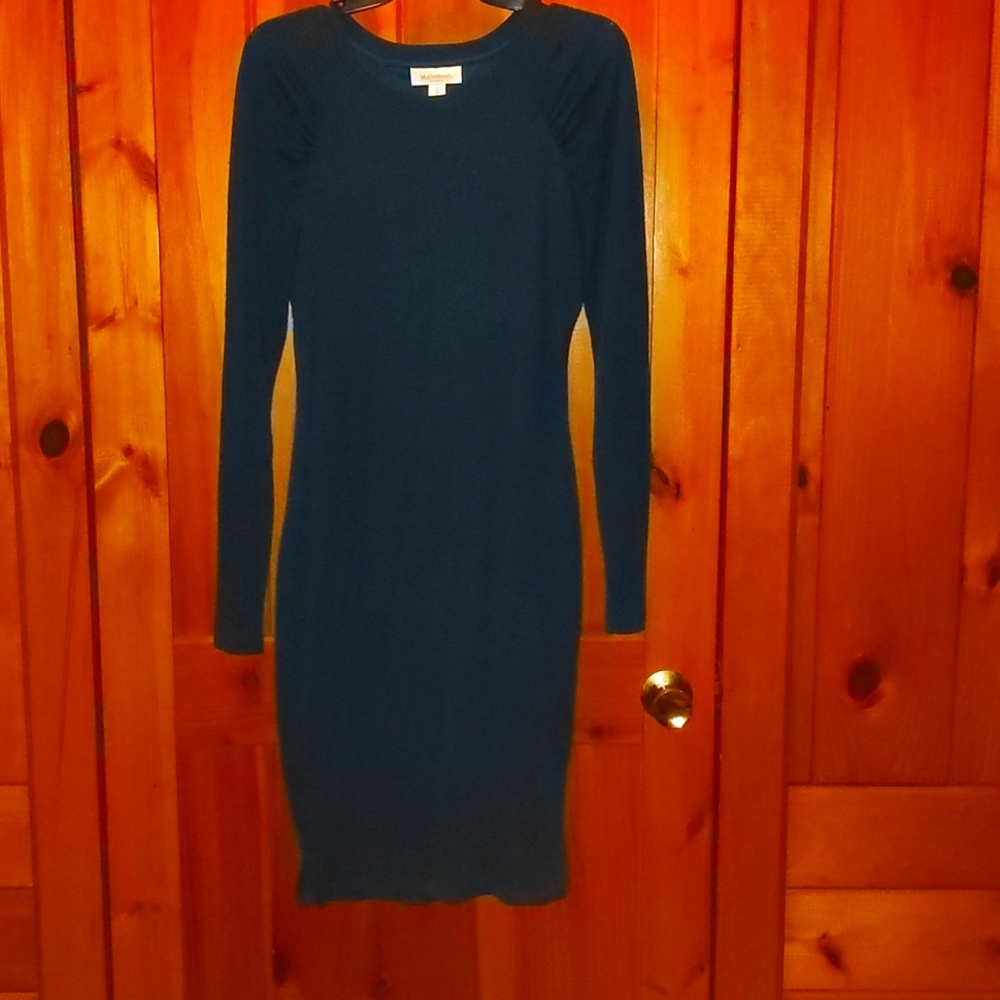 Motherhood Maternity deep green knit dress size S
